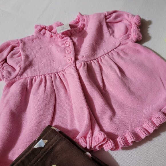 Gymboree Ice Cream Shop 3-6 month NWT skort, capri,Used sweater,NWT 0-3 bodysuit - Picture 2 of 6